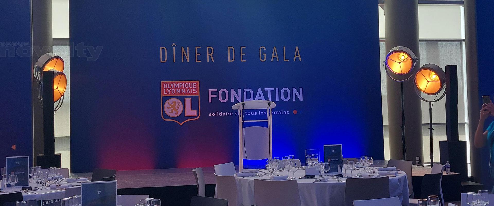 Visuel Le Gala de la Fondation Olympique Lyonnais avec Novelty AURA