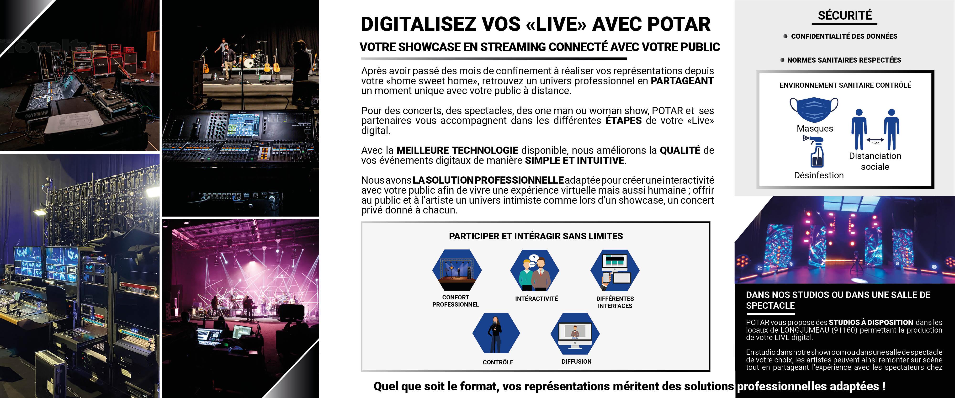 Visuel Digitalisez vos «live» | Votre showcase en streaming connecté avec votre public