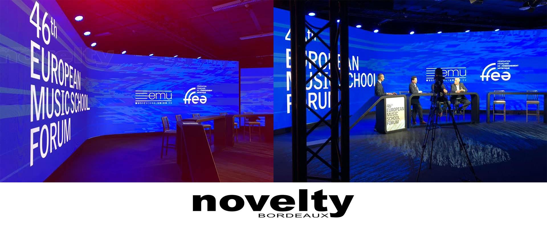Visuel 46ème Forum Européen des Ecoles de Musique avec Novelty Bordeaux