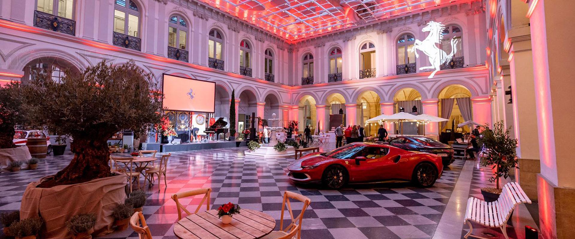 Visuel 10 ans de la concession Ferrari Bordeaux avec Novelty 