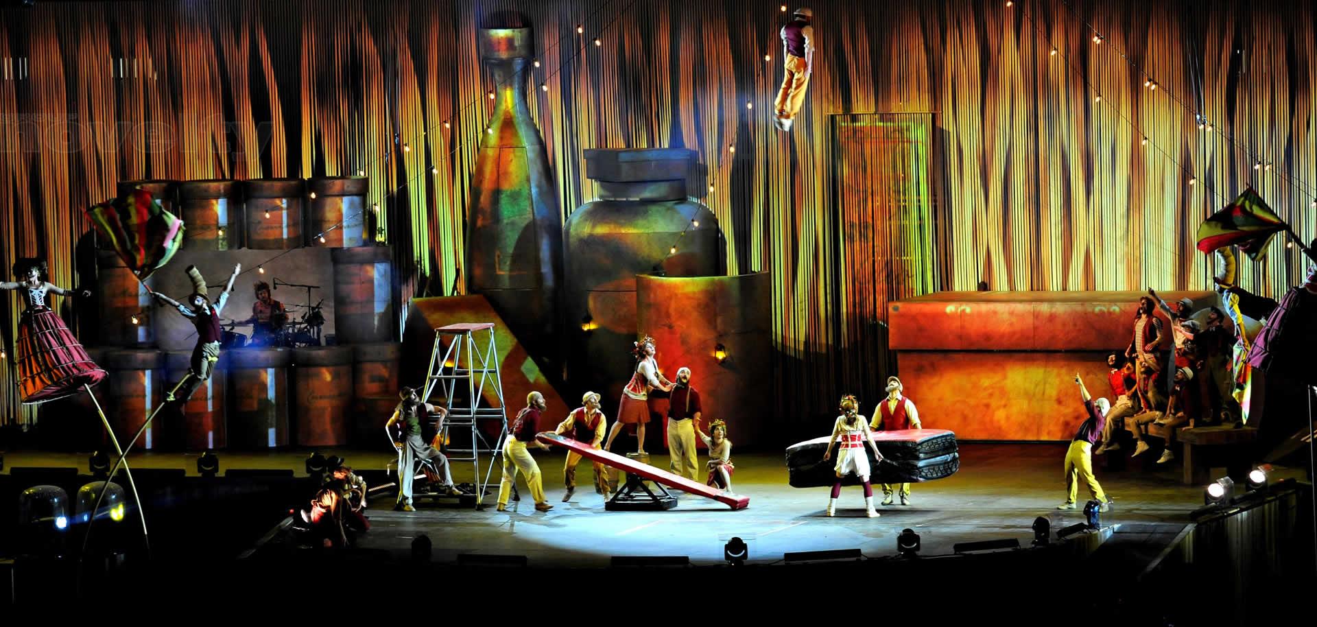 Visuel Groupe Novelty prestataire technique pour le Cirque du Soleil