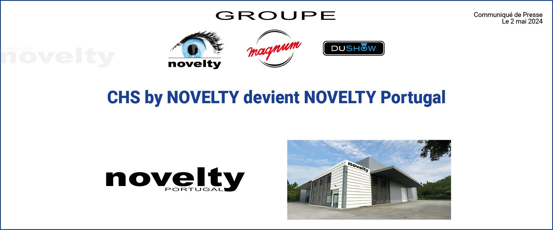 Visuel CHS by NOVELTY devient NOVELTY Portugal