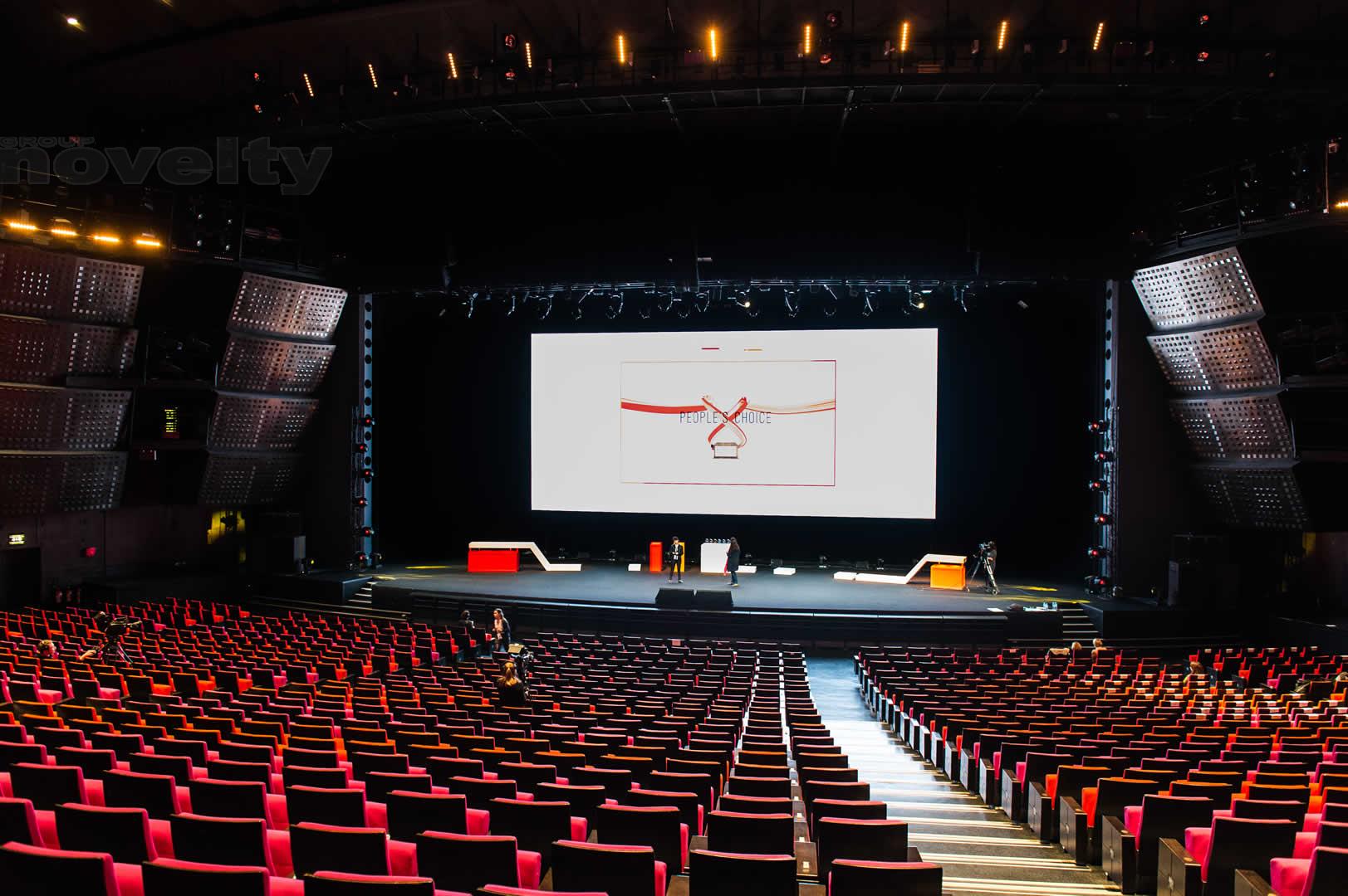 Visuel Evénement Sopra Steria au Palais des Congrès de Paris