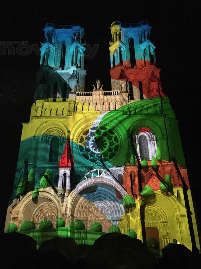 Visuel Mapping Cathédrale Notre-Dame de Laon