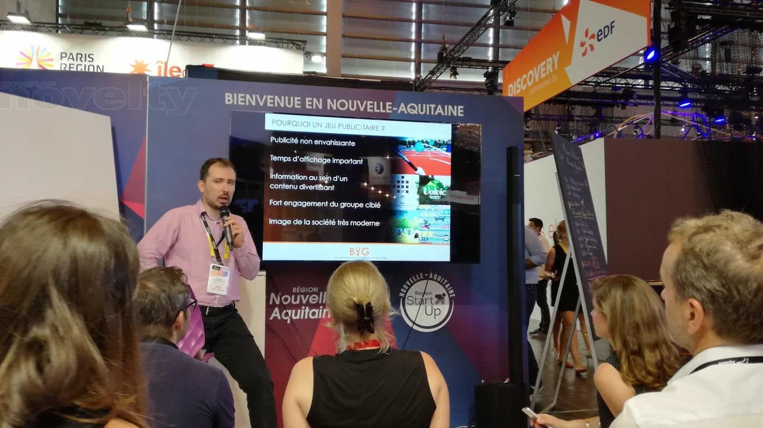 Visuel Stand Région Nouvelle-Aquitaine sur Viva Technology avec Novelty
