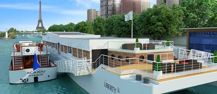 Visuel Barge Liberty - Yachts de Paris