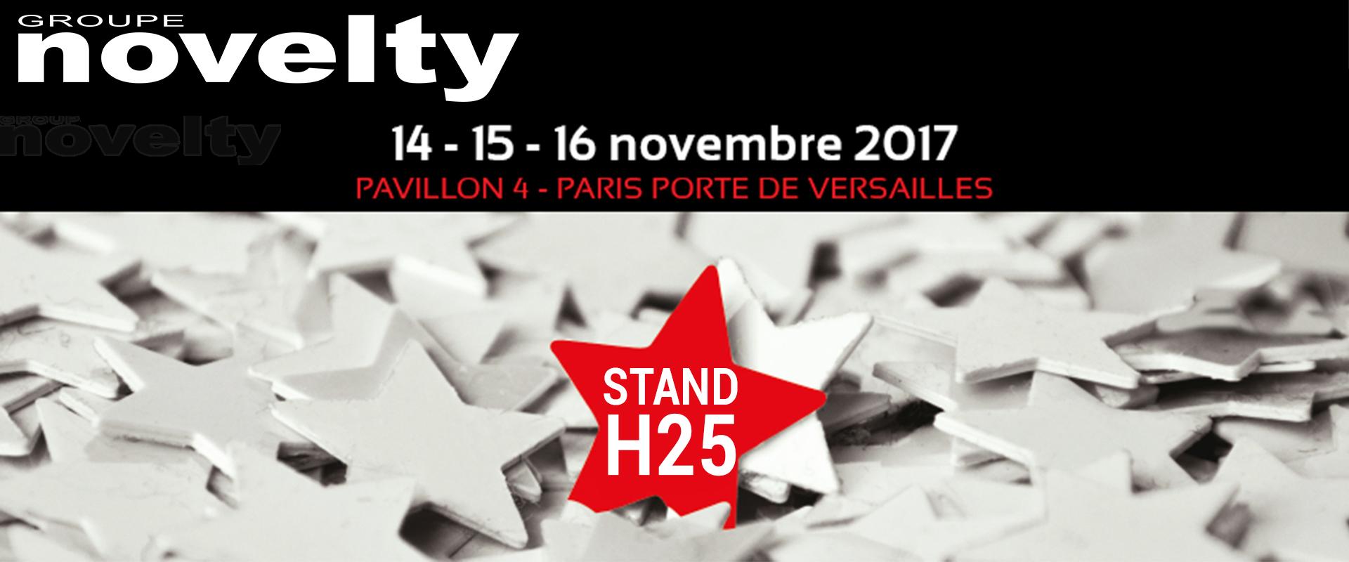 Visuel Retrouvez les équipes NOVELTY - Salon HEAVENT Paris 2017 - STAND H25
