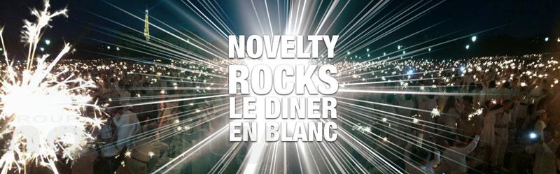 Visuel NOVELTY ROCKS LE DINER EN BLANC !