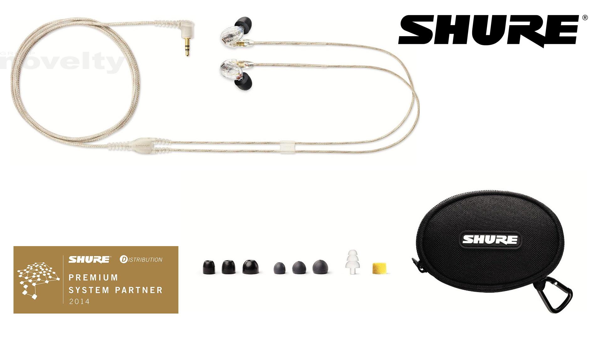 Visuel De nouveaux écouteurs personnels "in ears" SHURE SC315-CL chez Groupe Novelty
