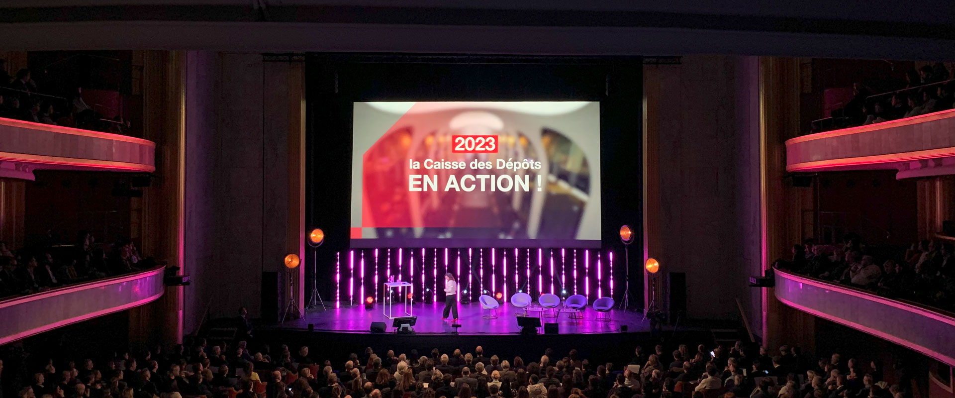 Voeux de la Caisse des Dépots avec Novelty Novelty Group, leader de la prestation événementielle