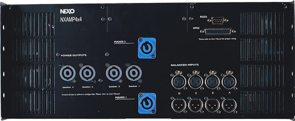 Visuel Fiche complète : NEXO NXAMP4x4 Dante