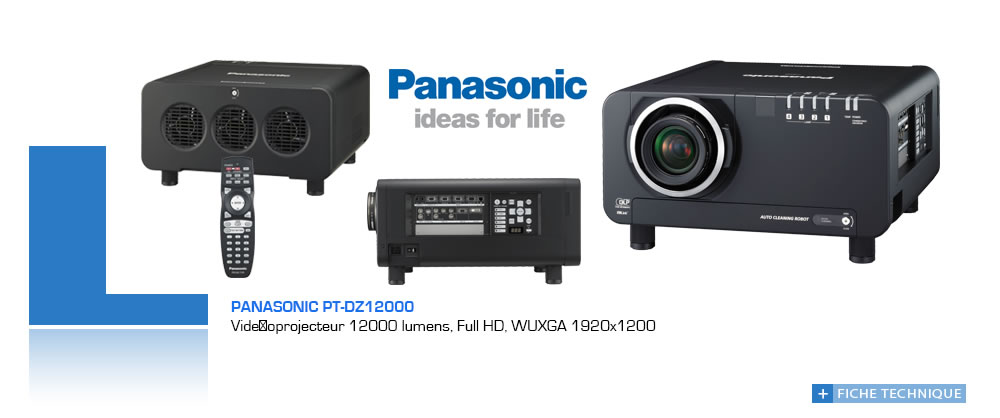 Les vidéoprojecteurs Panasonic PT-DZ1200 sont chez NOVELTY Group