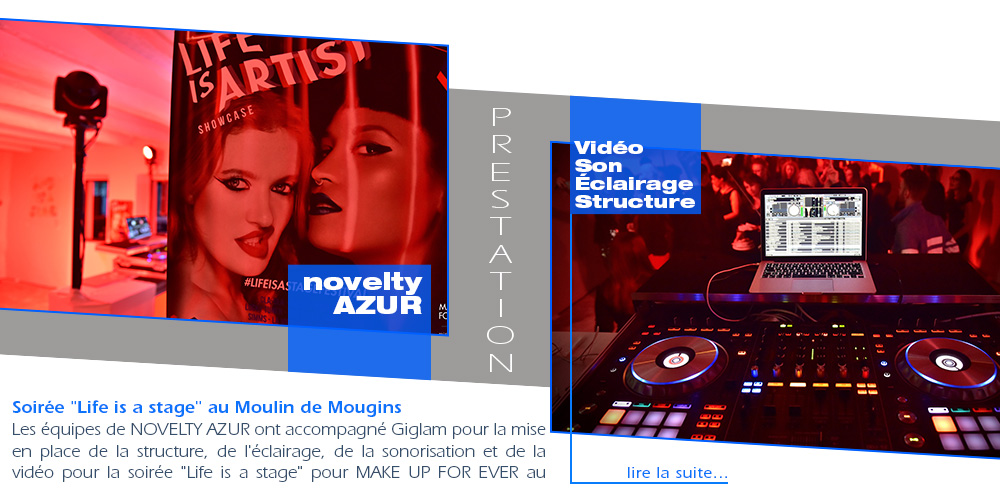 Soirée "Life is a stage" au Moulin de Mougins avec Groupe NOVELTY